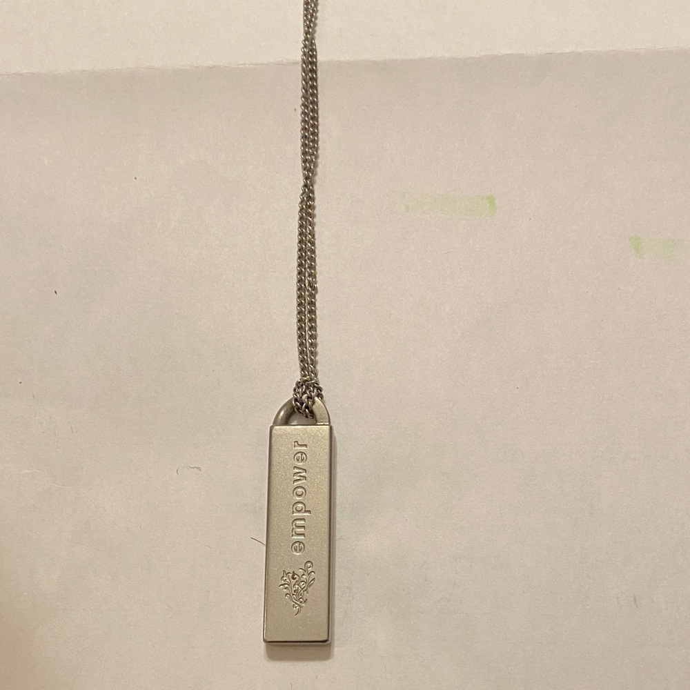 Younique Empower Silver Necklace